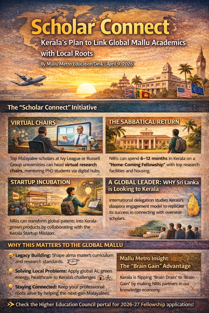 Scholar Connect: Kerala’s Plan to Link Global Mallu Academics with Local Roots