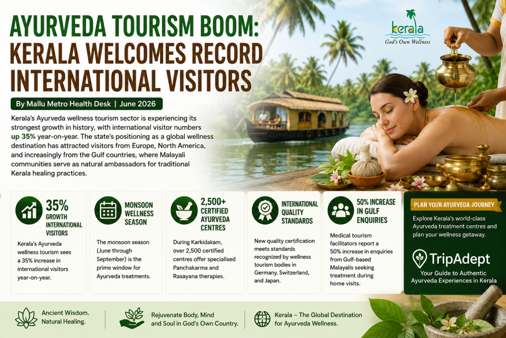 Ayurveda Tourism Boom: Kerala Welcomes Record International Visitors