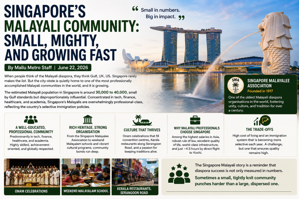Singapore’s Malayali Community: Small, Mighty, and Growing Fast