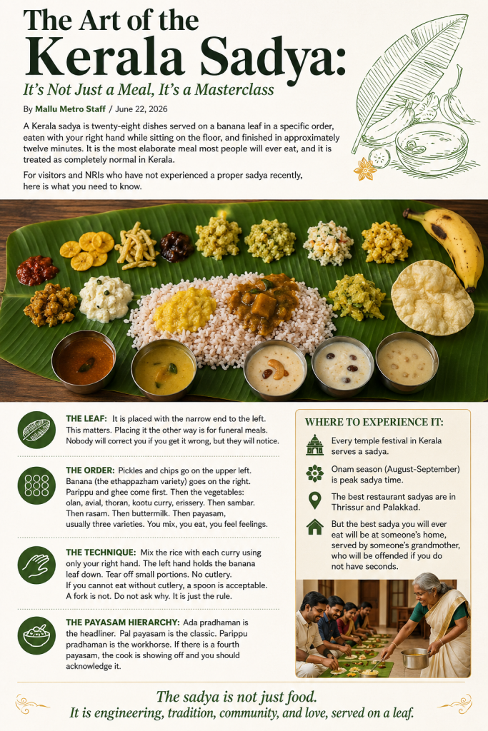 The Art of the Kerala Sadya: It’s Not Just a Meal, It’s a Masterclass