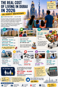 The Real Cost of Living in Dubai in 2026: An Honest Breakdown