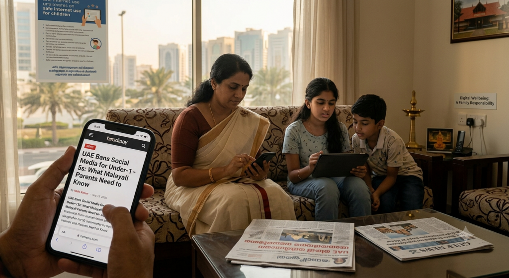 UAE Bans Social Media for Under-15s: What Malayali Parents Need to Know