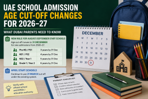 UAE School Admission Age Cut-Off Changes for 2026–27: What Dubai Parents Need to Know