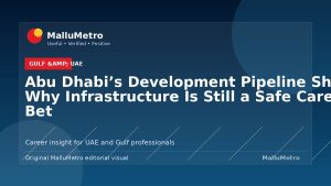 Abu Dhabi’s Development Pipeline Shows Why Infrastructure Is Still a Safe Career Bet