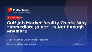 Gulf Job Market Reality Check: Why “Immediate Joiner” Is Not Enough Anymore