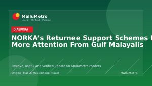 NORKA’s Returnee Support Schemes Deserve More Attention From Gulf Malayalis