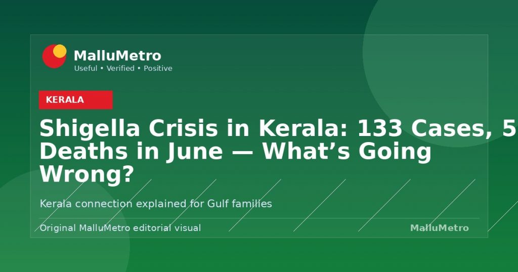 Shigella Crisis in Kerala: 133 Cases, 5 Deaths in June — What's Going Wrong? - Kerala update for MalluMetro readers
