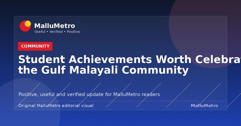 Student Achievements Worth Celebrating in the Gulf Malayali Community - Community update for MalluMetro readers