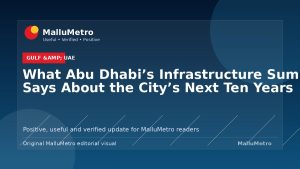 What Abu Dhabi’s Infrastructure Summit Says About the City’s Next Ten Years